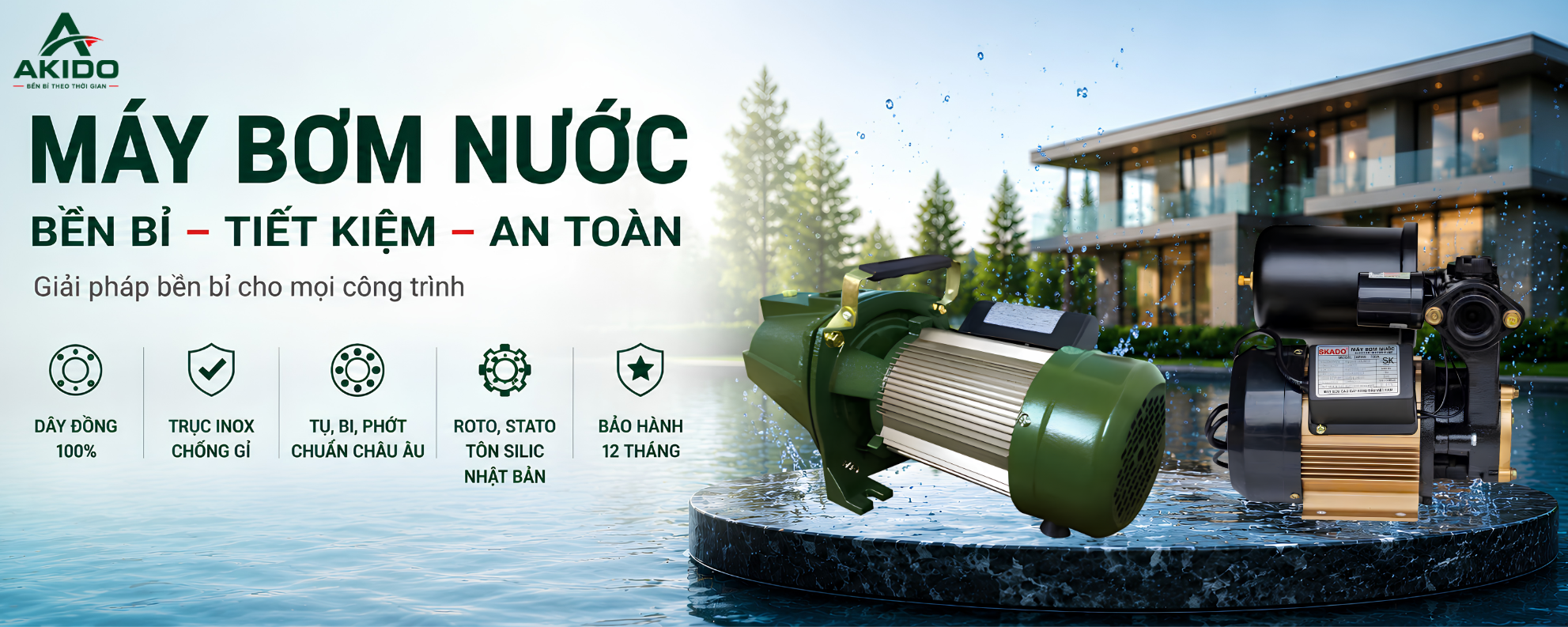Máy bơm nước Akido